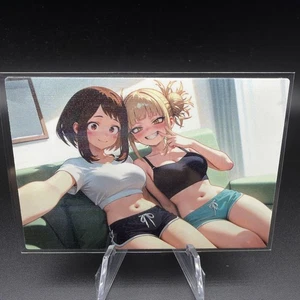Carta Ochaco & Himiko Anime Waifu Doujin ACG Dea Holo - Foto 1 di 4