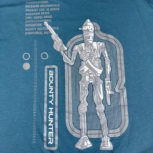Star Wars Galaxy's Edge IG-11 Shirt Mens 3XL Blue Droid Depot Bounty Hunter Tee - Picture 1 of 15