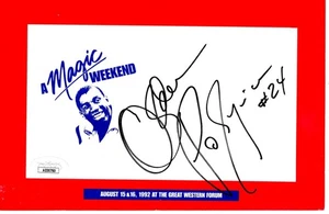 Olden Polynice Signed Autographed Cut Signature Supersonics Clippers JSA AD30780 - Picture 1 of 2