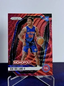 Ron Holland II 2024-25 Panini Prizm NBA Monopoly Red Wave #66 Pistons - Bild 1 von 2