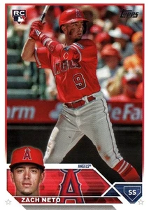 Zach Neto SS Angels Topps Baseball Card US98 2023 White Shoulders - Bild 1 von 2