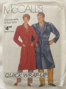 Bata McCall's 1985 patrón de costura 0011 talla S-XL para hombre y mujer sin cortar - Imagen 1 de 2