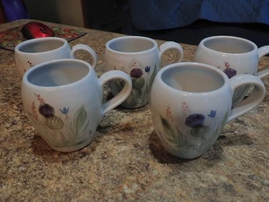 Buchan Thistleware Coffe Mugs 3.5" tall - Made in Scotland Set of 6 - Picture 1 of 9