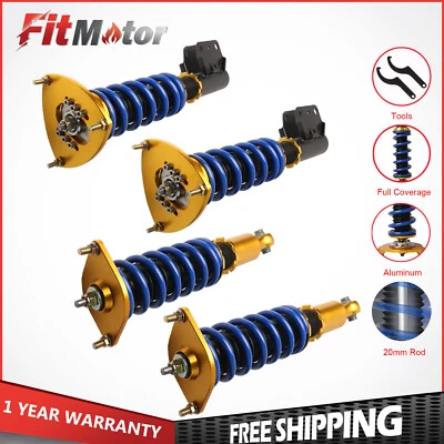 Kit(4) Full Coilover For 2008-2013 Subaru Impreza Adj. Coil Spring Over Struts - Image 1 of 4