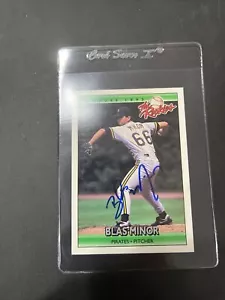 Pittsburgh Pirates BLAS MINOR Signed Card - Picture 1 of 2