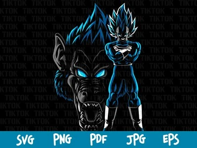 Vegeta Svg, Vegeta clipart, Super Saiyan Svg, Dragon Ball Svg, Vegeta Vector