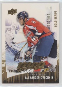 2009-10 Upper Deck MVP Checklist Gold Script /100 Alex Ovechkin Alexander #298