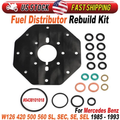 Fuel Distributor Rebuild Kit For Mercedes W126 420 500 560 SL SE SEC 0438101018 Foto 1 de 4