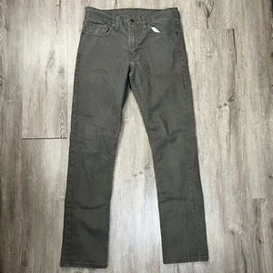 Levi's 511 Men's Jeans 31x32 (31x31) Olive Dark Green Denim Slim Fit Taper - Picture 1 of 7