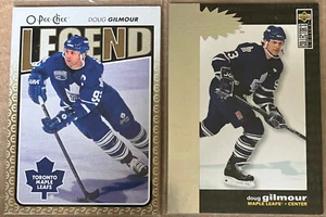 2 Doug Gilmour 1995-96 Crash The Game Silver #C21 & 2009-10 OPC #594 Legend - Bild 1 von 2