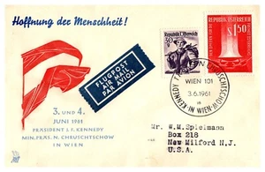 Esperanza de Humanidad Esperanza Dee Humanidad Correo Aéreo Alemán Cubierta Postal 1961 - Imagen 1 de 1