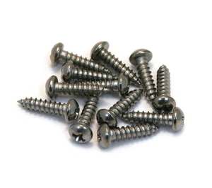 (12) Genuine Fender Chrome 3/8" Guitar/Bass Tuner Mounting Screws 002-1405-049 - Picture 1 of 1