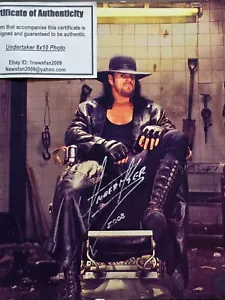 Mark William Calaway *The Undertaker Rare Signed Autographed 8x10 Photo w/COA!* - Picture 1 of 3
