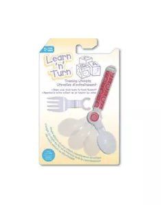 Learn n' Turn Toddler Feeding Utensil | Purple - Picture 1 of 2
