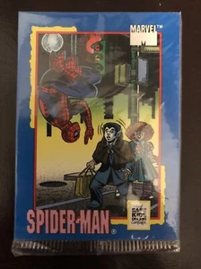 Spiderman National Safe Kids Campaign 1991 Impel ungeöffnete Packung! - Bild 1 von 2