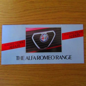 ALFA ROMEO 33 Alfasud TI SC hoja de trébol Sprint Giulietta GTV 6 folleto 1983 - Imagen 1 de 1