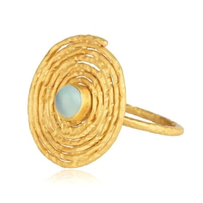 Anel de ouro amarelo espiral banda torcida da eternidade corda torcida anéis de aliança de casamento - Imagem 1 de 4