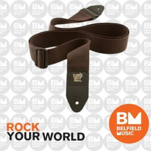Ernie Ball 4052 Polypro Guitar Strap Super Long Forest Brown Adjustable - Picture 1 of 2