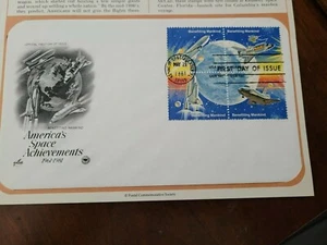 Space First Day Of Issue Stamp Benefitting Mankind May 21, 1981 18 cent - Picture 1 of 7