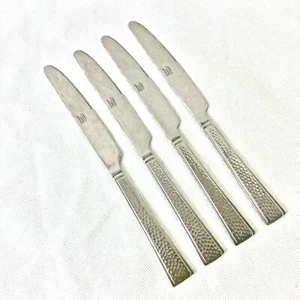 MIKASA GOURMET BASICS SET 4 ROSTFREIE SPEISEMESSER WELLENSCHLIFF GLÄNZEND GEHÄMMERT 9,5 - Bild 1 von 12
