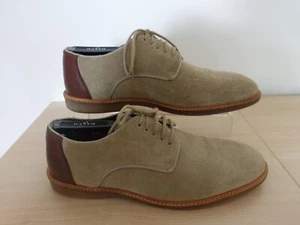 Men's Oxford Shoes size Gabicci Brogues Beige & brown suede/leather - Picture 1 of 10