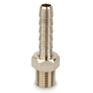 PrecisionGeek 1/8 BSP auf 6mm PUSH ON BARB TAIL Schlauch Rohrverschraubung Adapter Messing - Bild 1 von 2