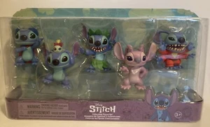 Disney 3” Stitch 5 Figure Collector Set Superhero Hula Angel Alien ~ SAME DAY~ - Picture 1 of 18