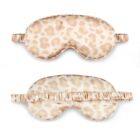 Luxury Pure Organic Mulberry Leopard Silk Eye Sleep Mask blindfold Adjustable UK