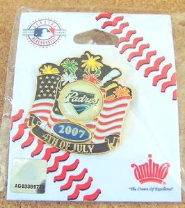 2007 San Diego Padres 4th Fourth of July pin - Picture 1 of 1