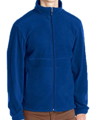 Chaqueta polar suave con cremallera completa White Sierra para hombre, azul, M o XXL Foto 1 de 3