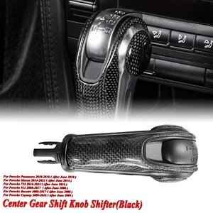 Car Carbon Fiber Gear Shift Knob Shifter For Porsche Macan 2014-2021 2015 - Picture 1 of 10