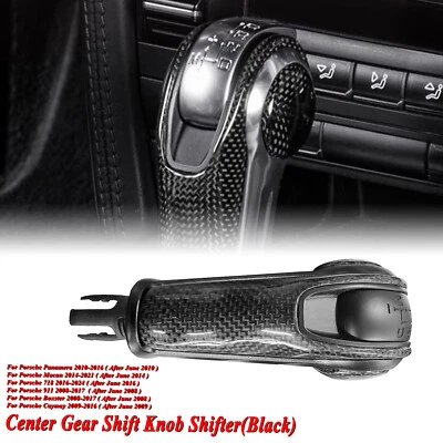 Car Carbon Fiber Gear Shift Knob Shifter For Porsche Macan 2014-2021 2015 - Image 1 of 4