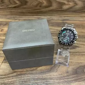 Seiko Brightz 8B54-0AT0 SAGA133 Day Date World Time Solar Mens Watch From Japan - Picture 1 of 10