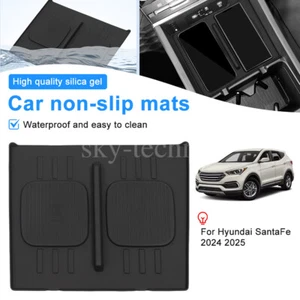 Silicone Car Non Slip Mat Pad for Hyundai Santa Fe 2024 2025 Wireless Charging - Picture 1 of 15