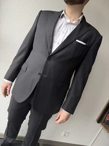 Suitsupply Anzug Feine Nadelstreifen Gr. 28/Gr. 54 XL Grau Zweiteiler Einreiher - Bild 1 von 8