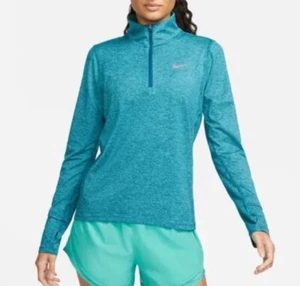 Camicia da corsa donna nuova🌿Nike Element donna 1/2 zip taglia 3XL - Foto 1 di 8