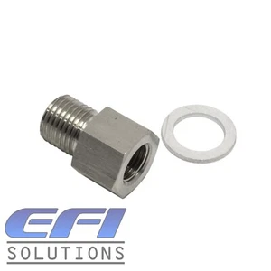Reducing Bush Female 1/8 NPT To Male Metric M12 x 1.25mm Adapter Stainless Steel - Picture 1 of 1