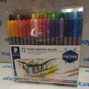 Staedtler Double-Ended Fiber Tip Pens - 72 Pieces New. Free Shipping - Picture 1 of 4