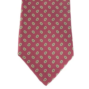 Mens Vtg Tie Kenneth Roberts Silk Dark Red Burgundy Trad Ivy Conservative NICE - Picture 1 of 8