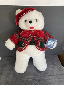 DanDee Vintage 1999 Schneeflocke Plüsch Weihnachten Urlaub Teddybär Sammlerstück 19 Zoll - Bild 1 von 3