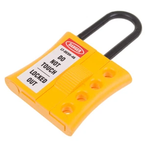 Cerradura deslizante de etiquetado no conductora LOTO para 4 cerraduras / grillete de 6 mm - Imagen 1 de 2