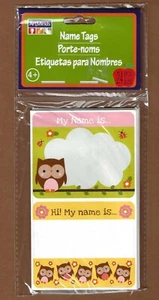 24 Owl Name Tags (2 Designs) Classroom Teaching Supplies, Student Back to School - Picture 1 of 1