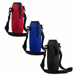 750ML Adjustable Shoulder Strap Water Bottle_Carrier Holder Bag Case Pouch Cover - Picture 1 of 71