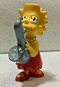 VINTAGE SIMPSONS SMOOTH RUBBER CHARACTER MINILAND SMOOTH SIMPSONS SAX 8CM - Picture 1 of 2