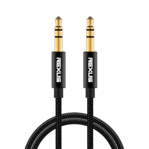 3.5mm mALE TO 3.5MM MALE AUDIO AUX CONNECTOR FOR CAR PHONE DEVICE MP3 HEADPHONES - Picture 1 of 7