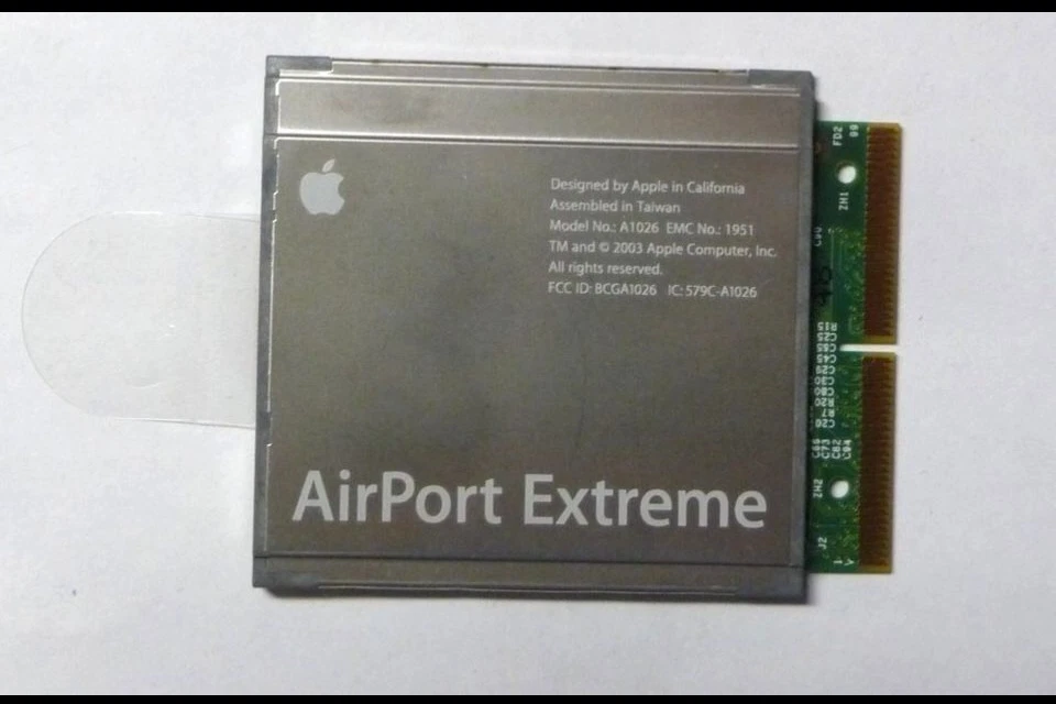  Tarjeta Apple AirPort Extreme A1026 - Funciona con G4 G5 IBook PowerBook Imac Emac  Foto 1 de 2