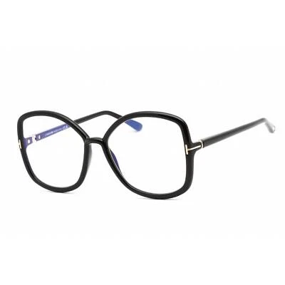 Gafas para mujer Tom Ford borde completo marco negro brillante de gran tamaño FT5845-B 001 Foto 1 de 2