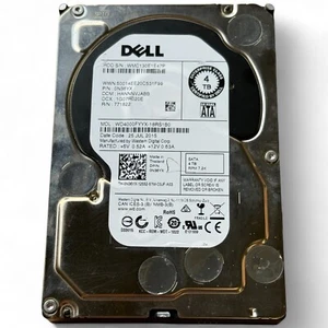 N36YX Dell 4TB 7.2K SATA 3.5" WD4000FYYX 6Gbps HDD - Afbeelding 1 van 3