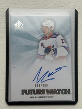 2021-22 SP Authentic Future Watch Auto Retro /499 RFWA-NL Nils Lundkvist