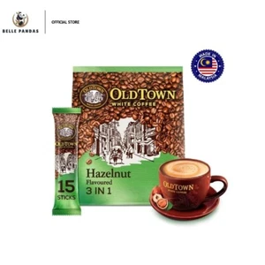 1 X Old Town 3 in 1 Caffè Bianco Nocciola Istantaneo 15 Bastoncini x 38g +SPEDIZIONE GRATUITA - Foto 1 di 4